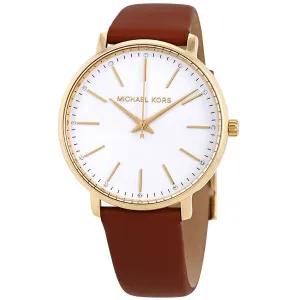 Michael Kors Pyper Crystal White Sunray Dial Ladies Watch MK2740