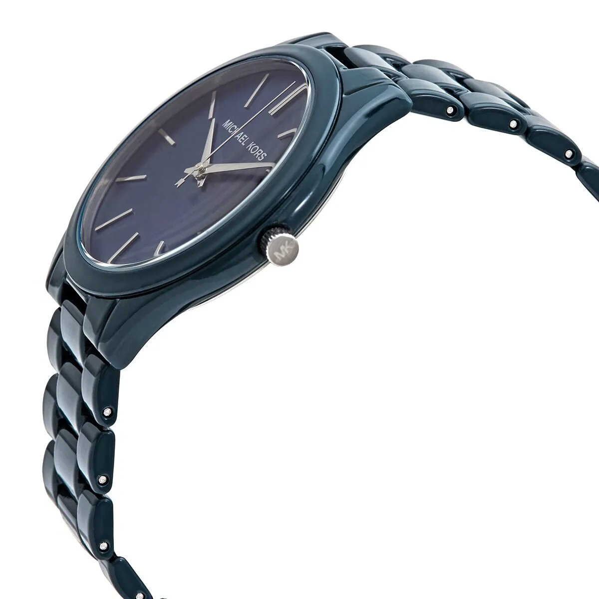 Michael Kors Slim Runway Quartz Blue Dial 42 mm Watch MK4416