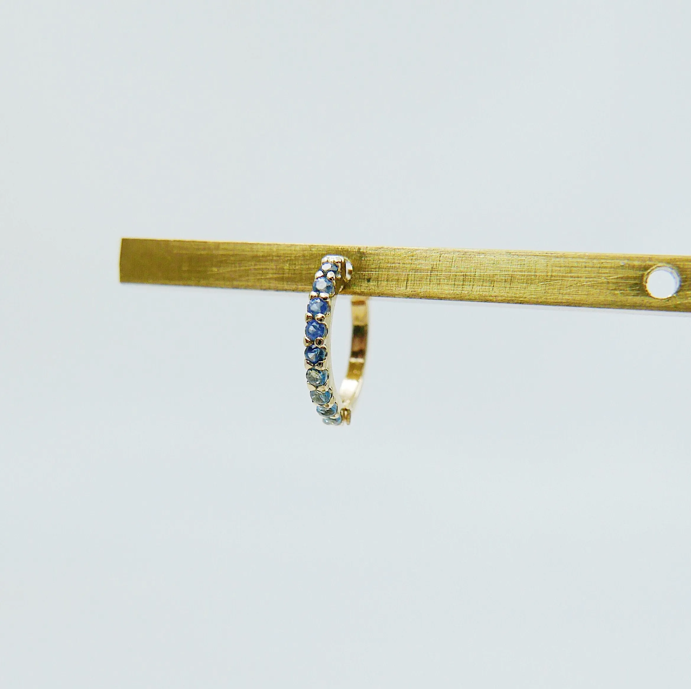 Mini Bi-Color Hoop Earring