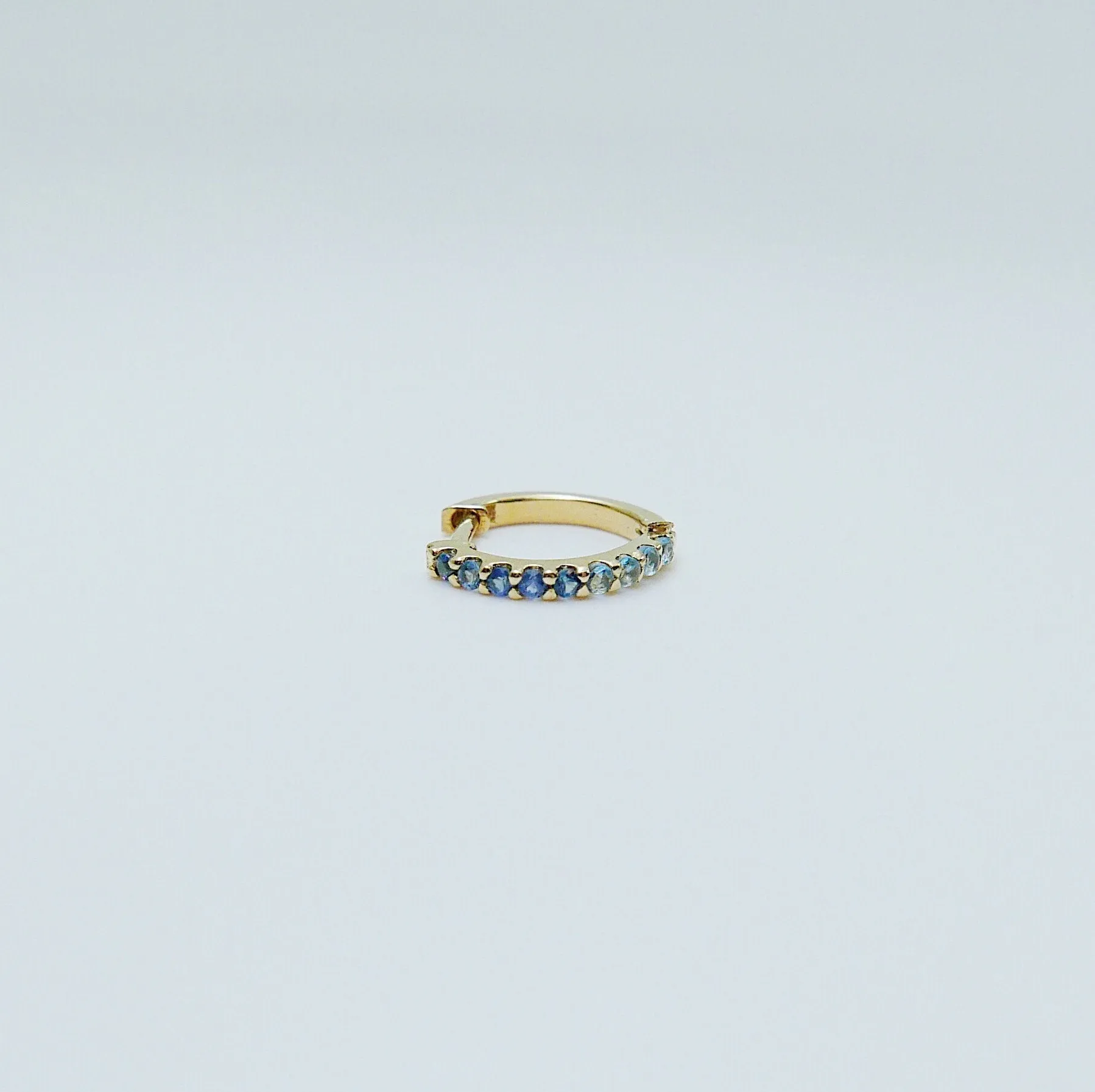 Mini Bi-Color Hoop Earring