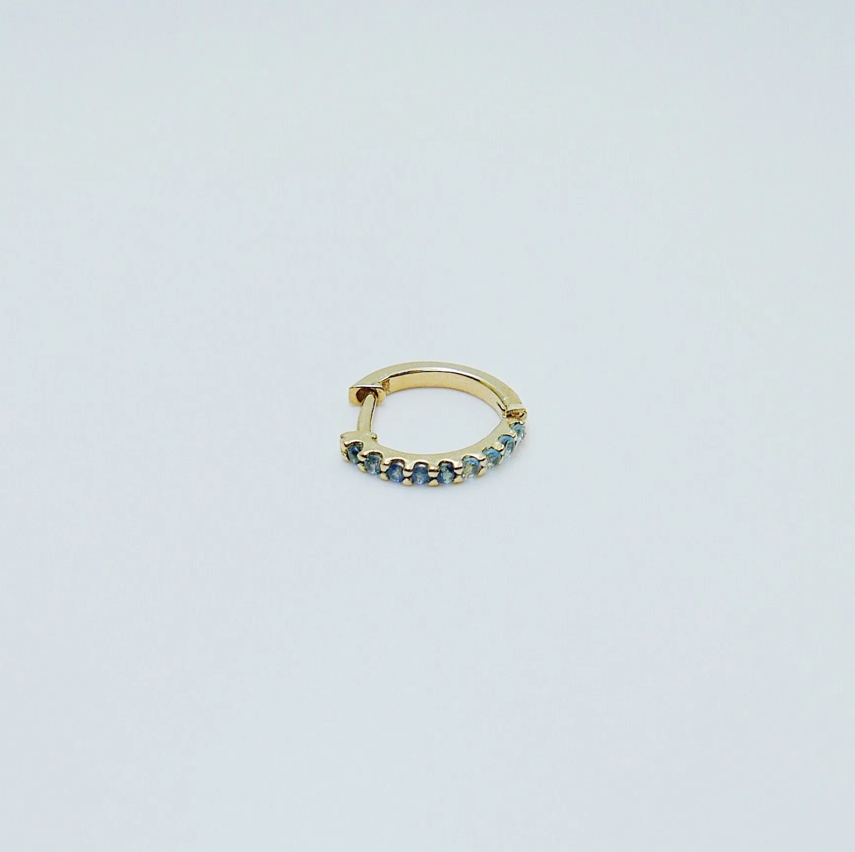 Mini Bi-Color Hoop Earring
