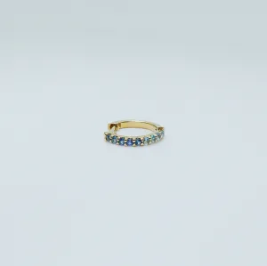Mini Bi-Color Hoop Earring