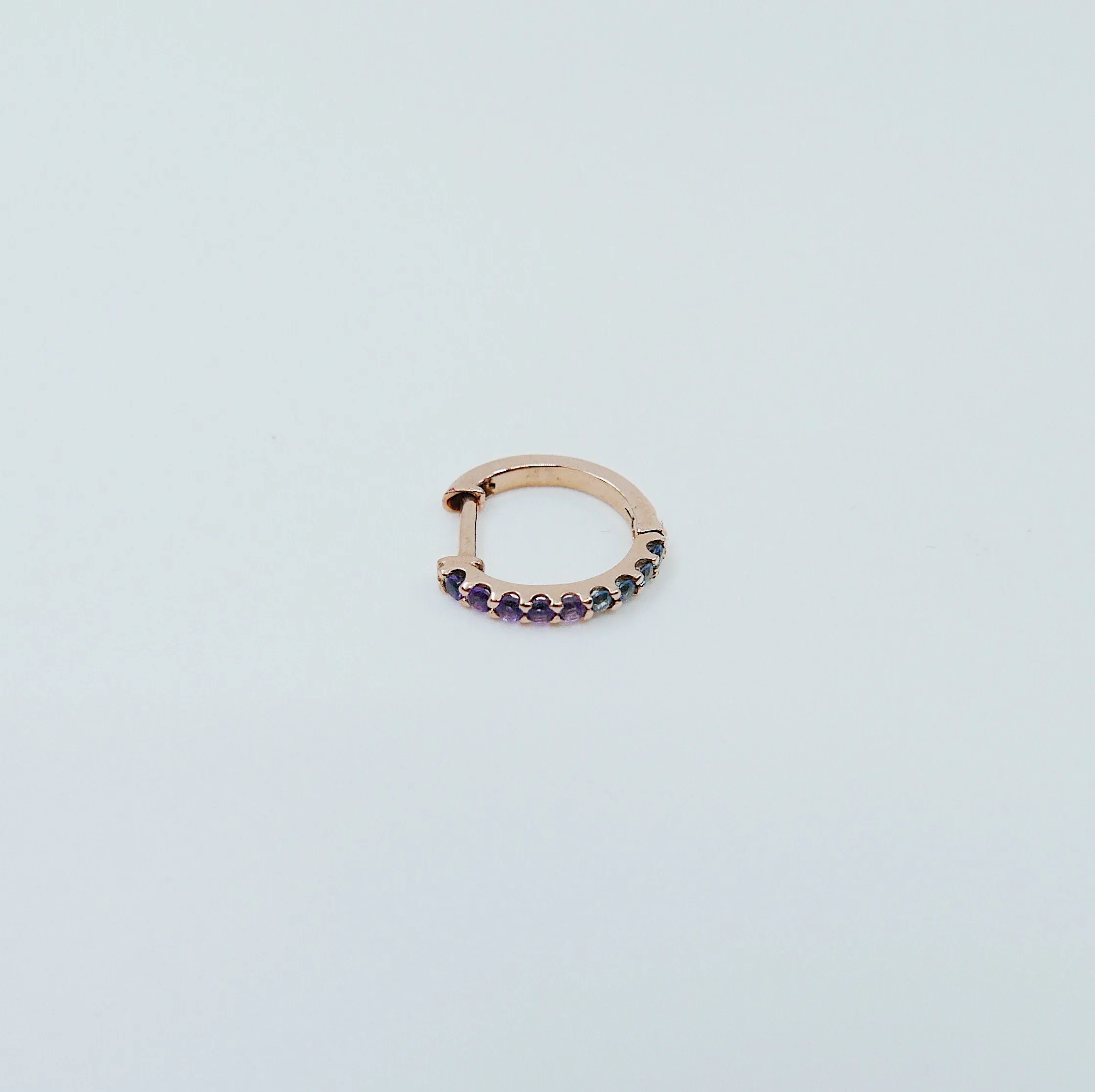 Mini Bi-Color Hoop Earring