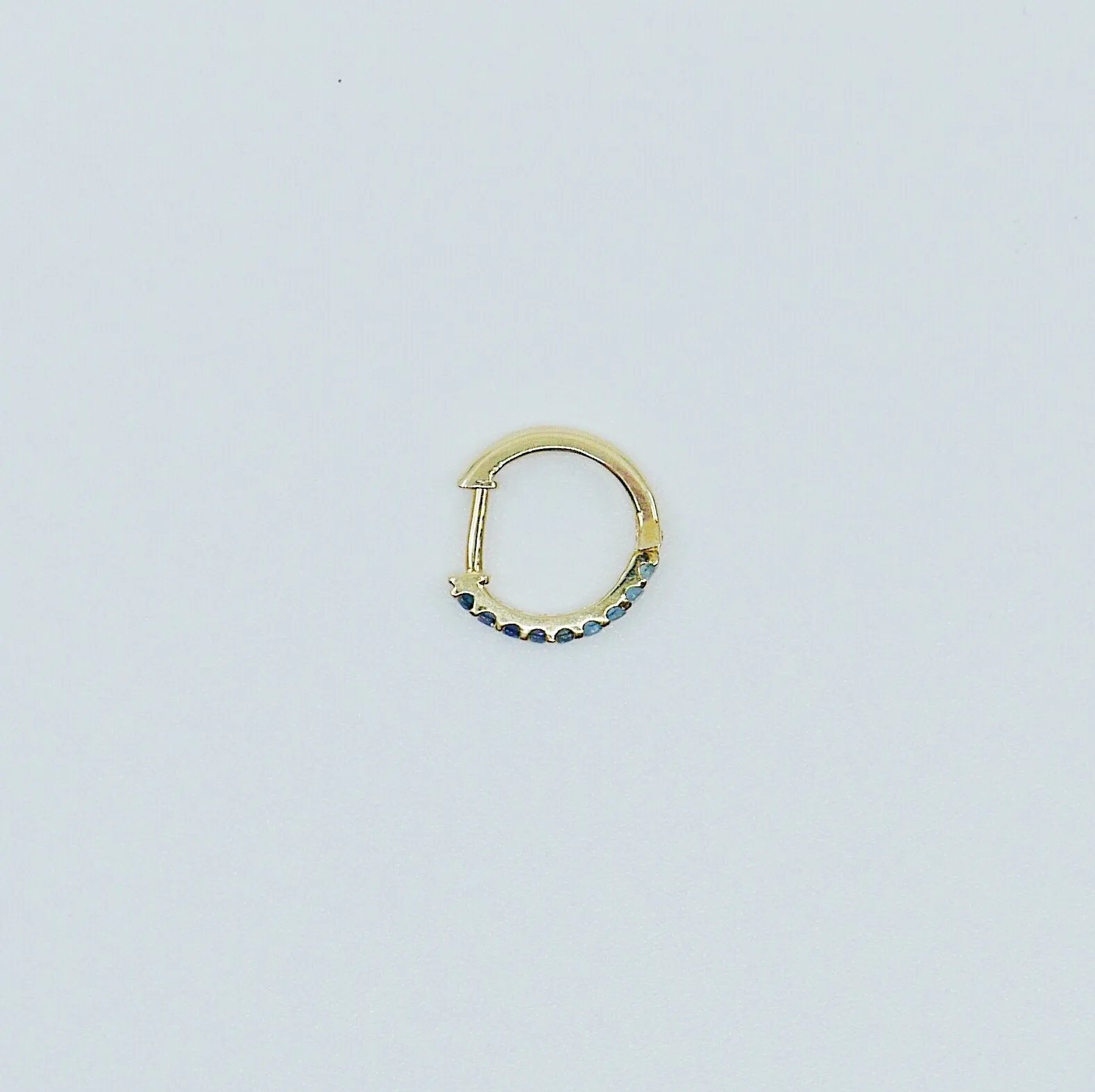 Mini Bi-Color Hoop Earring
