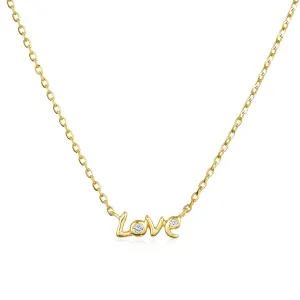 Mini Diamond Love Necklace