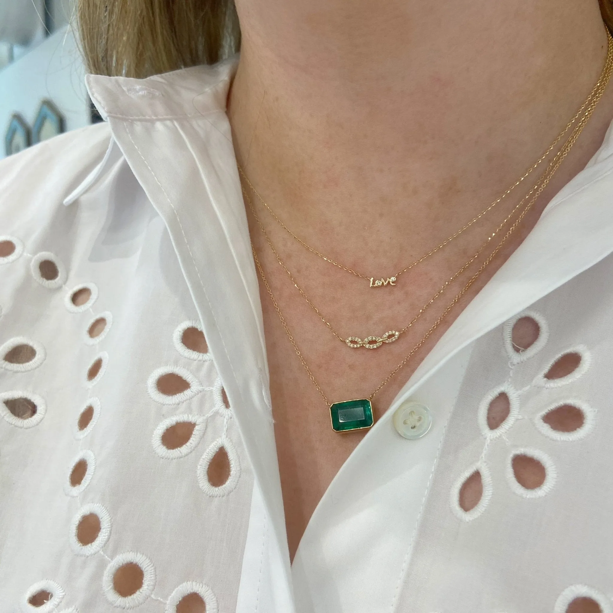 Mini Diamond Love Necklace