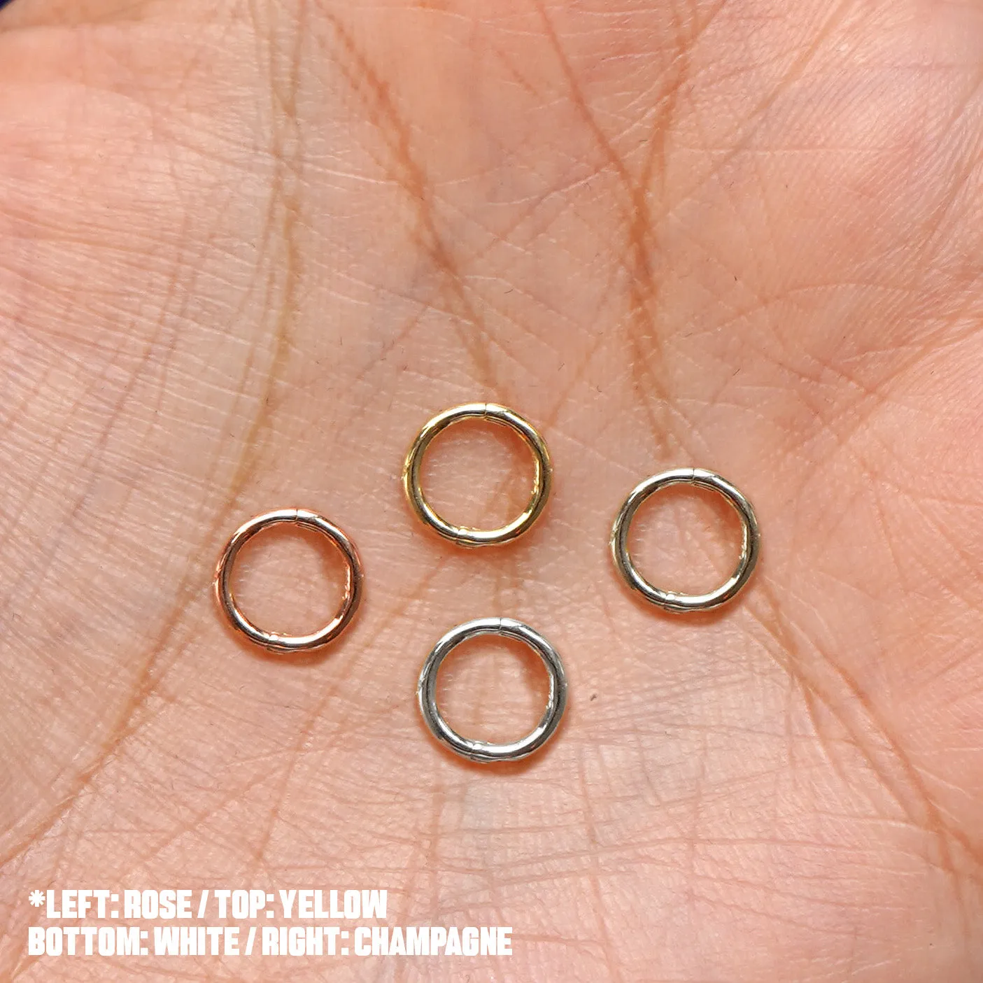 Mini Seamless Huggie Hoops / Piercing