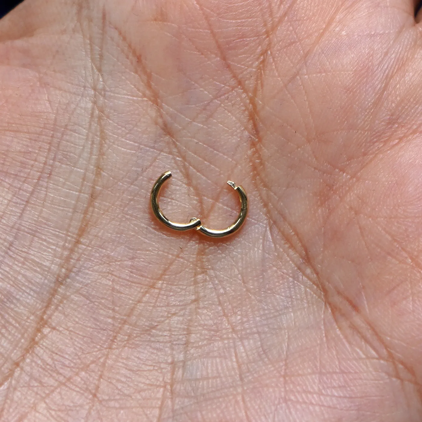 Mini Seamless Huggie Hoops / Piercing