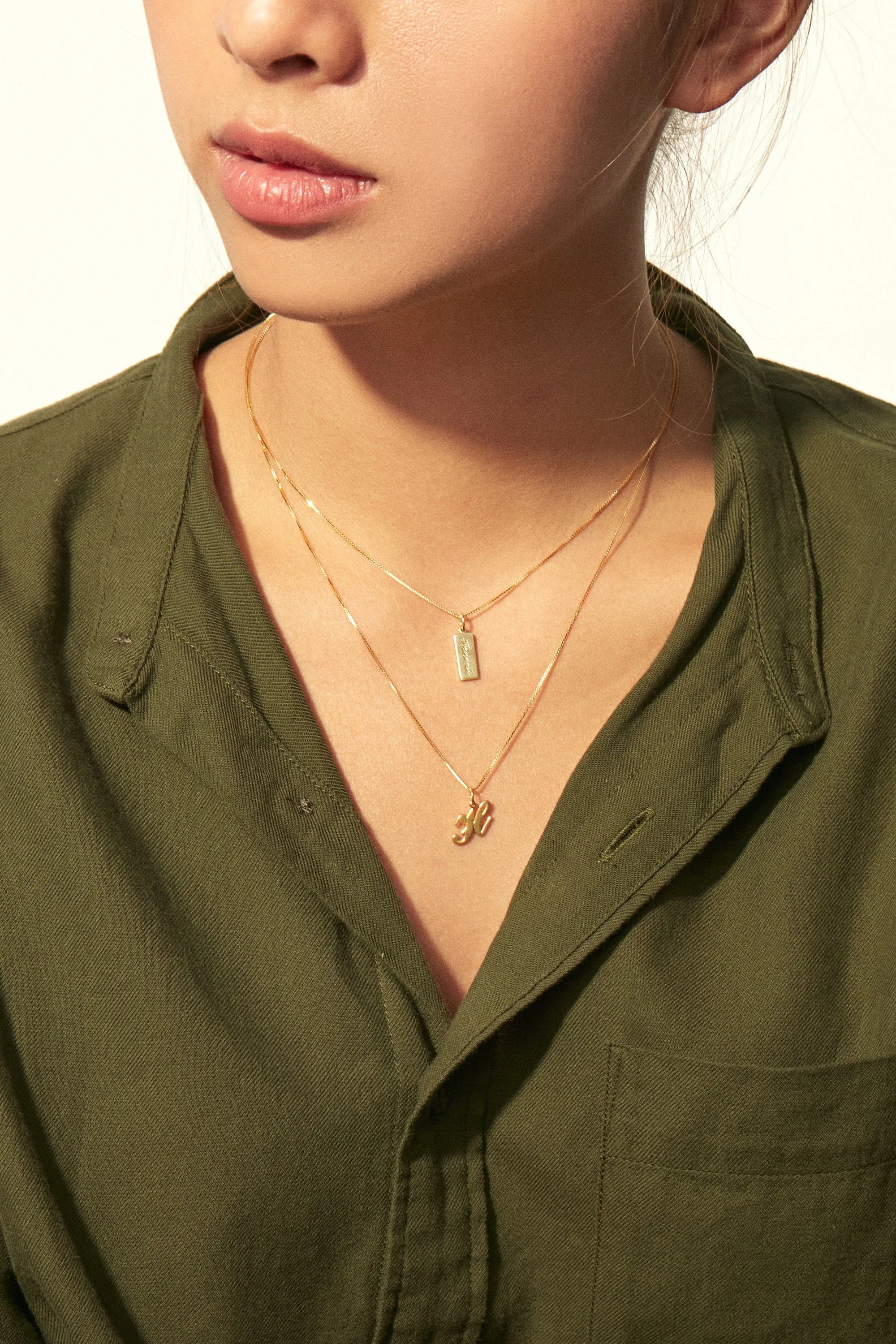 Mini Vertical Bar Necklace