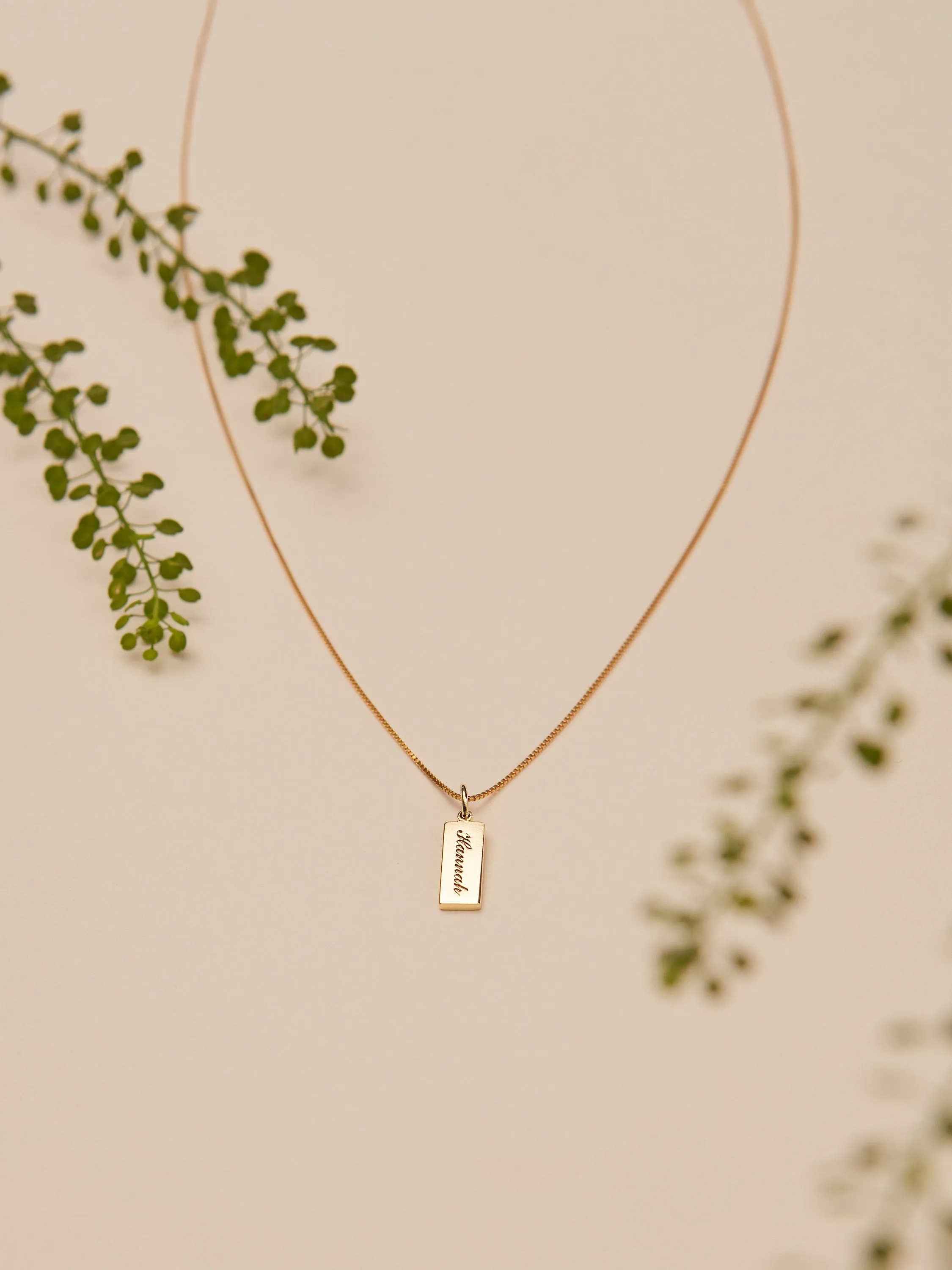 Mini Vertical Bar Necklace