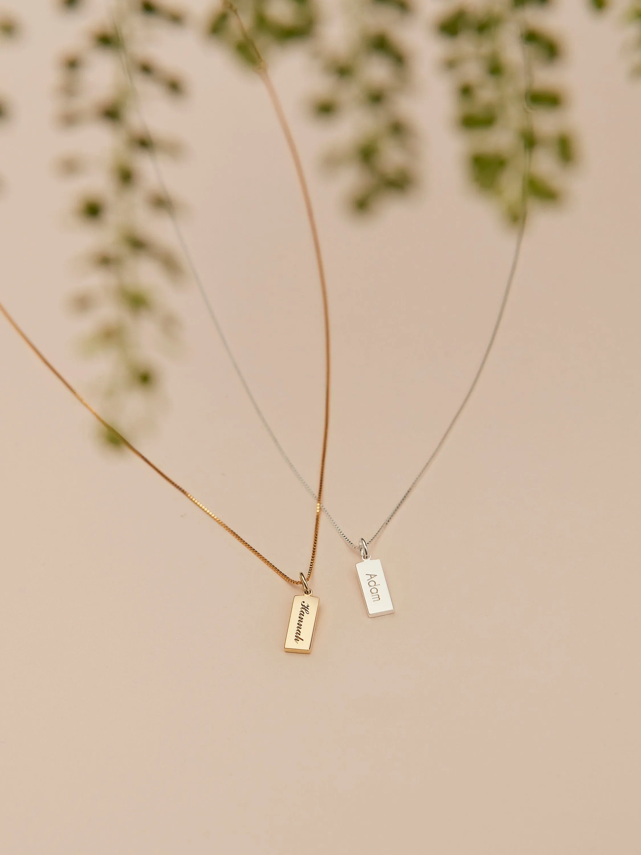 Mini Vertical Bar Necklace