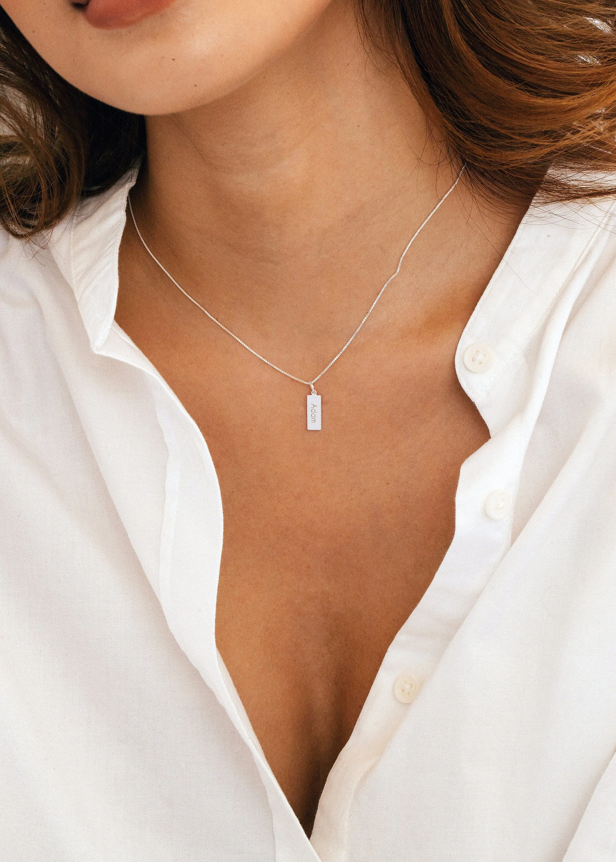 Mini Vertical Bar Necklace