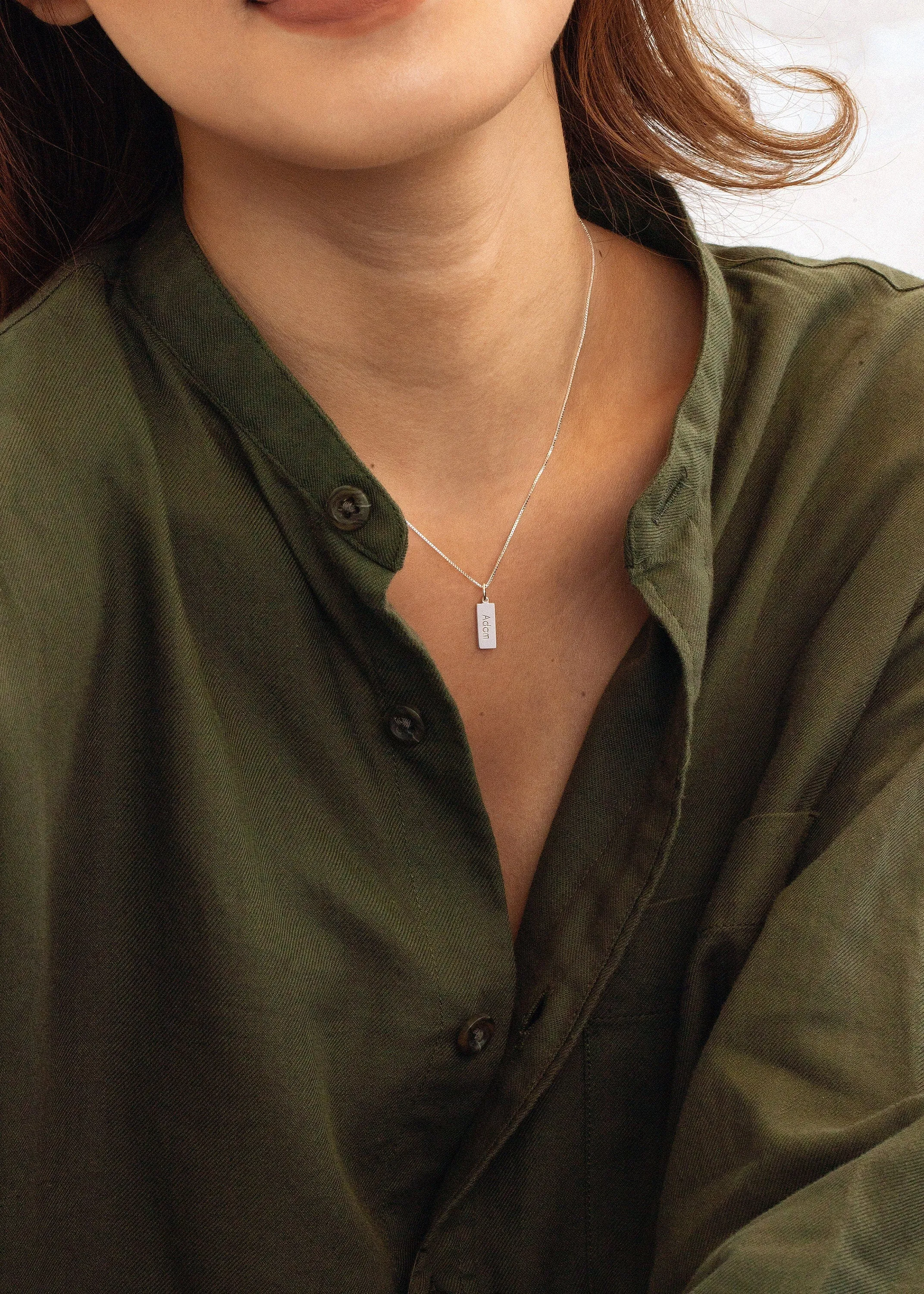 Mini Vertical Bar Necklace