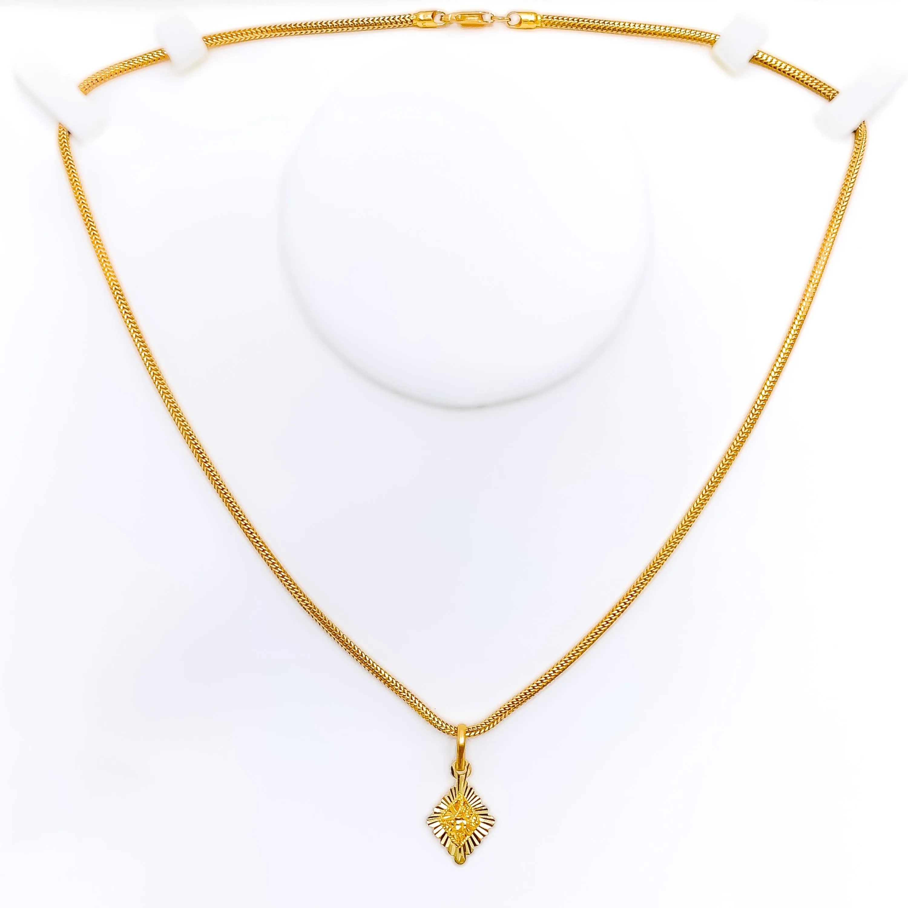 Minimalist Polished 22k Gold Pendant