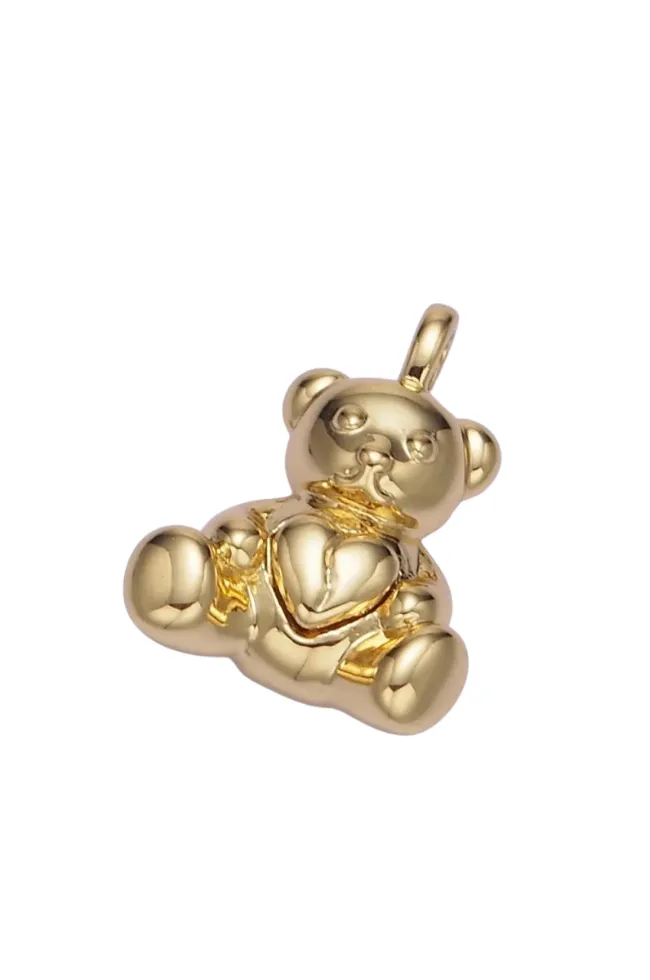 Minimalist Teddy Bear Charm