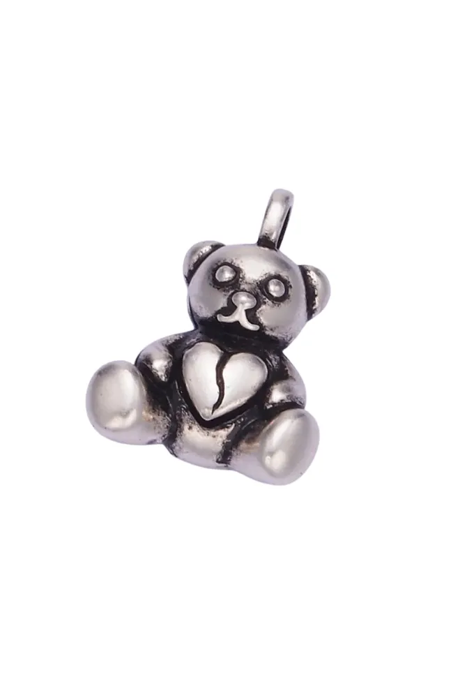 Minimalist Teddy Bear Charm