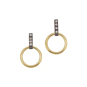Mixed Metal Porto Stud Large