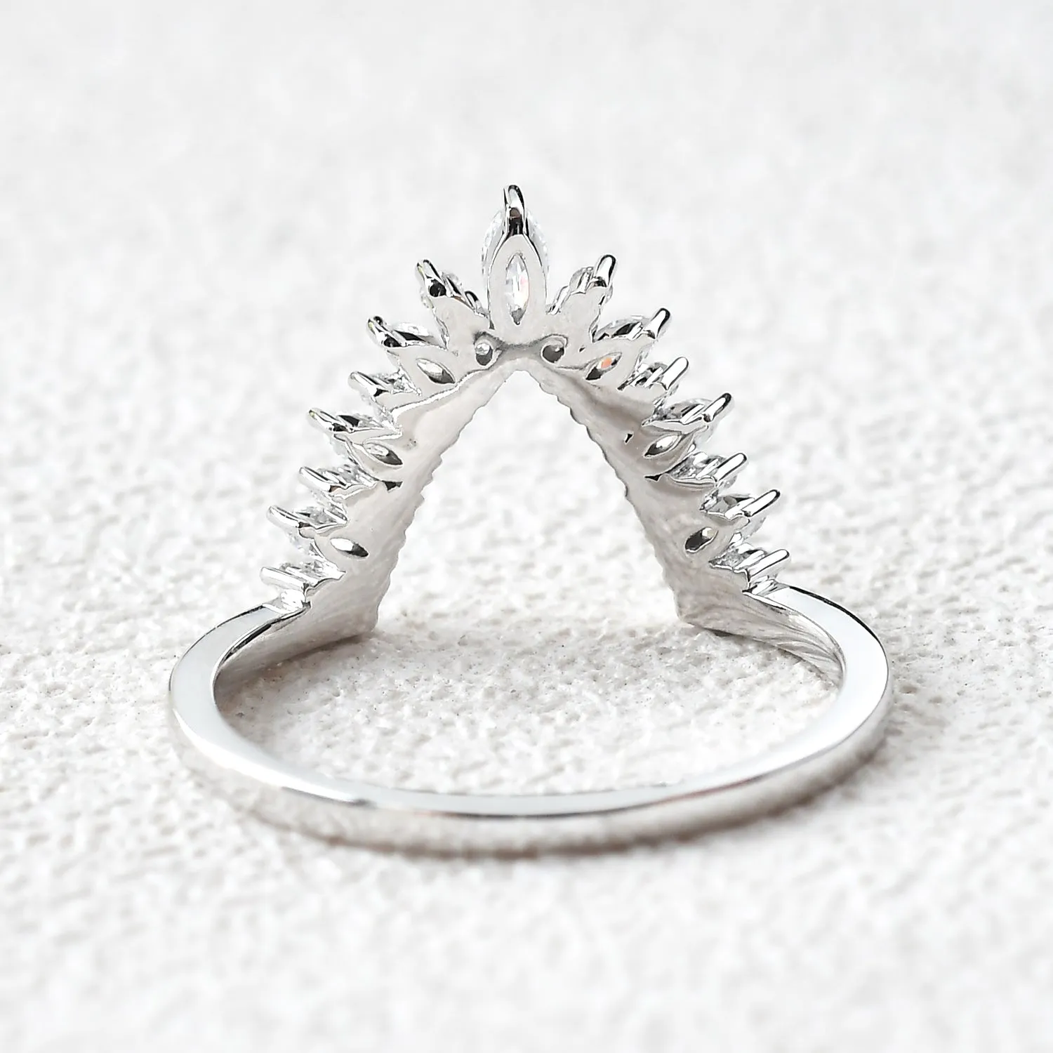 Moissanite Stacking Rose Gold Ring