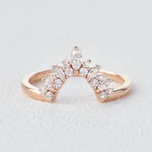 Moissanite Stacking Rose Gold Ring