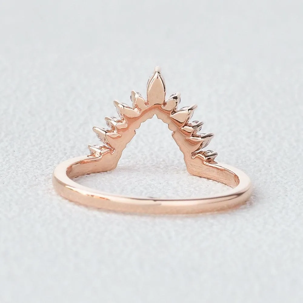 Moissanite Stacking Rose Gold Ring