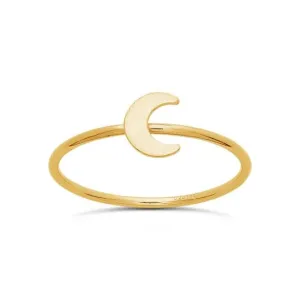 Moon Charm Ring