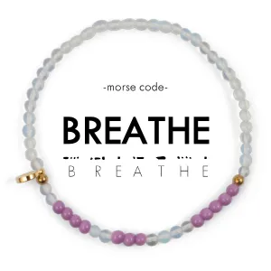Morse Code Bracelet 3mm - Breathe