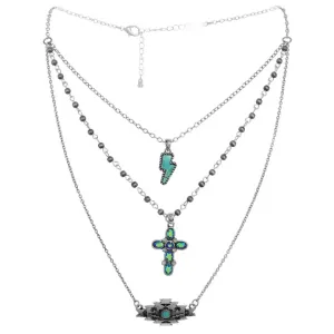 Multi-Layer Turquoise Necklaces