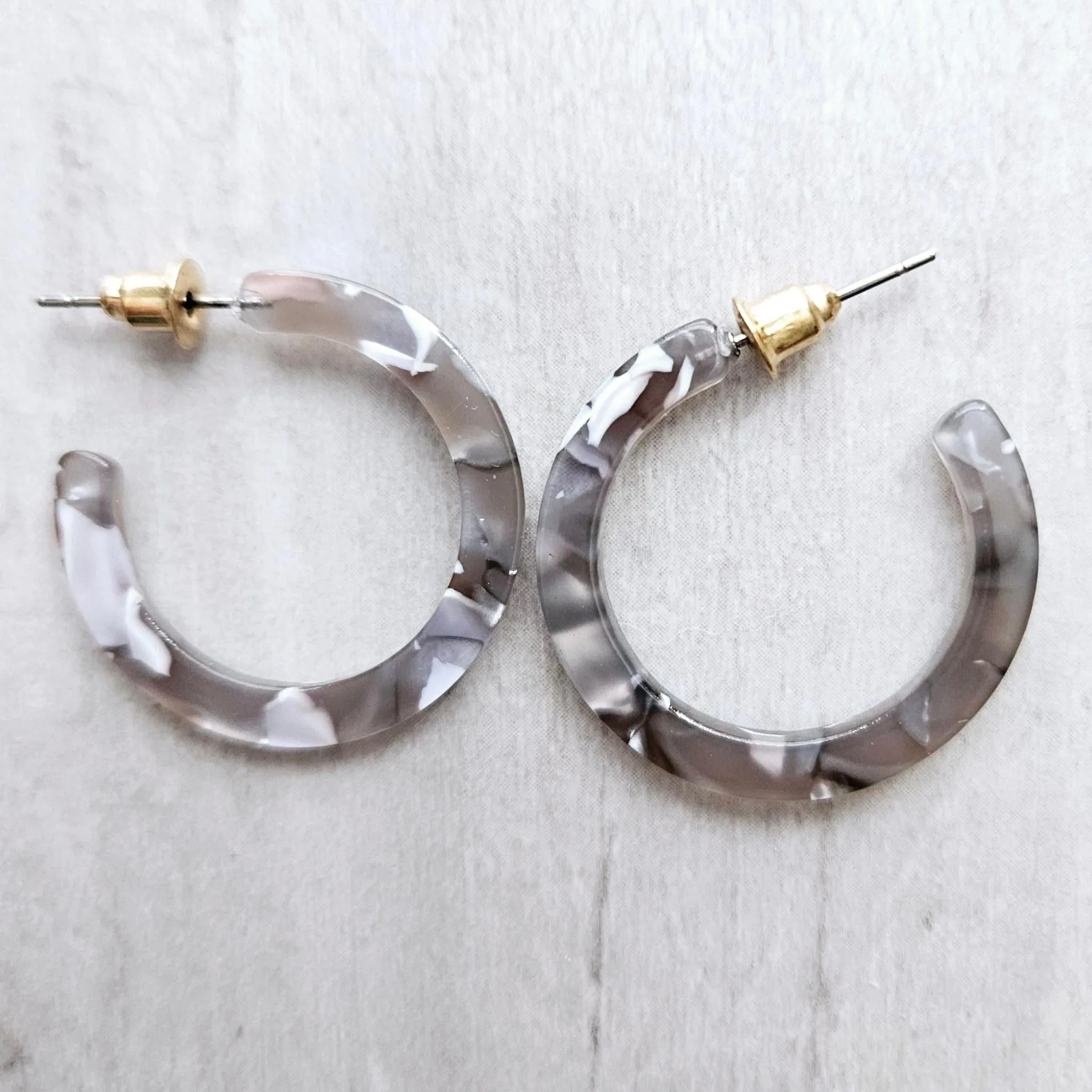 Multicolor Small Cuff Hoop Earrings