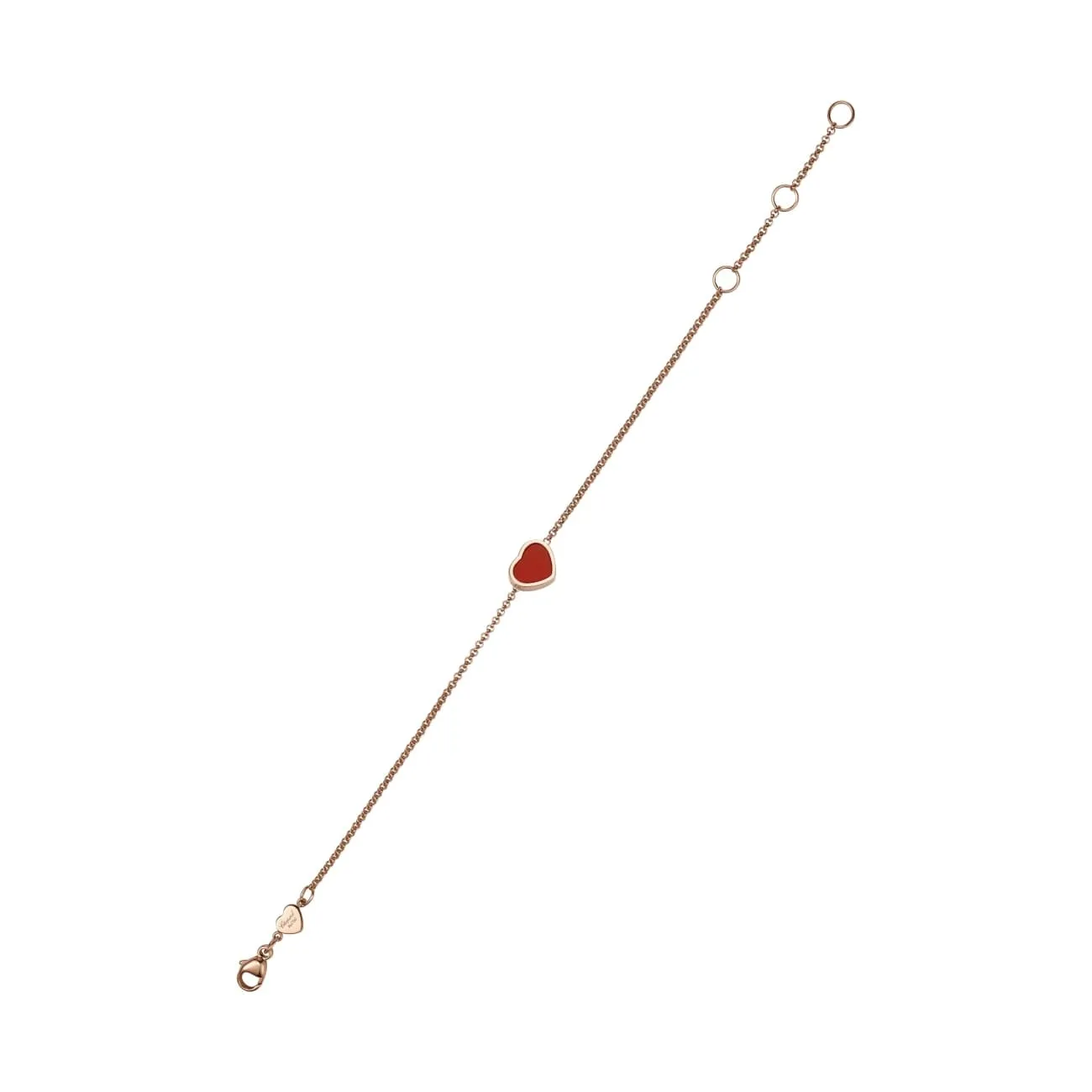 My Happy Hearts Ethical Rose Gold Carnelian Bracelet