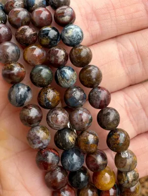 NEW! Piertsertite Hematite Bead Bracelet | 6mm | Gemstone | Womens