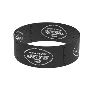 New York Jets 36 in. Round x 12 in. High Decorative Steel Fire Ring