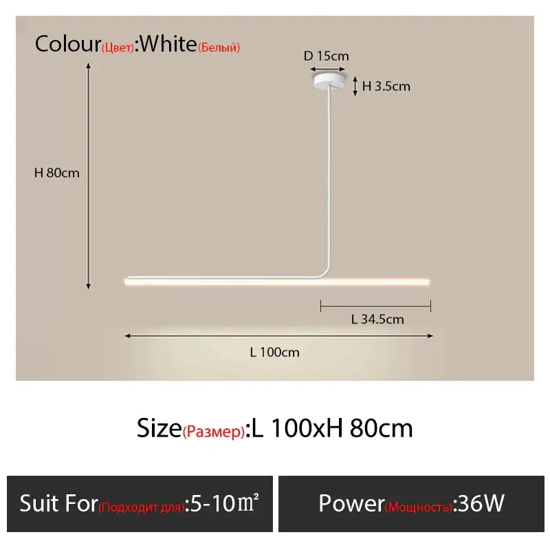 Nordic Minimalist Pendant Lamp - Ideal for Dining Halls, Tea Rooms, Bars, and Long Spaces