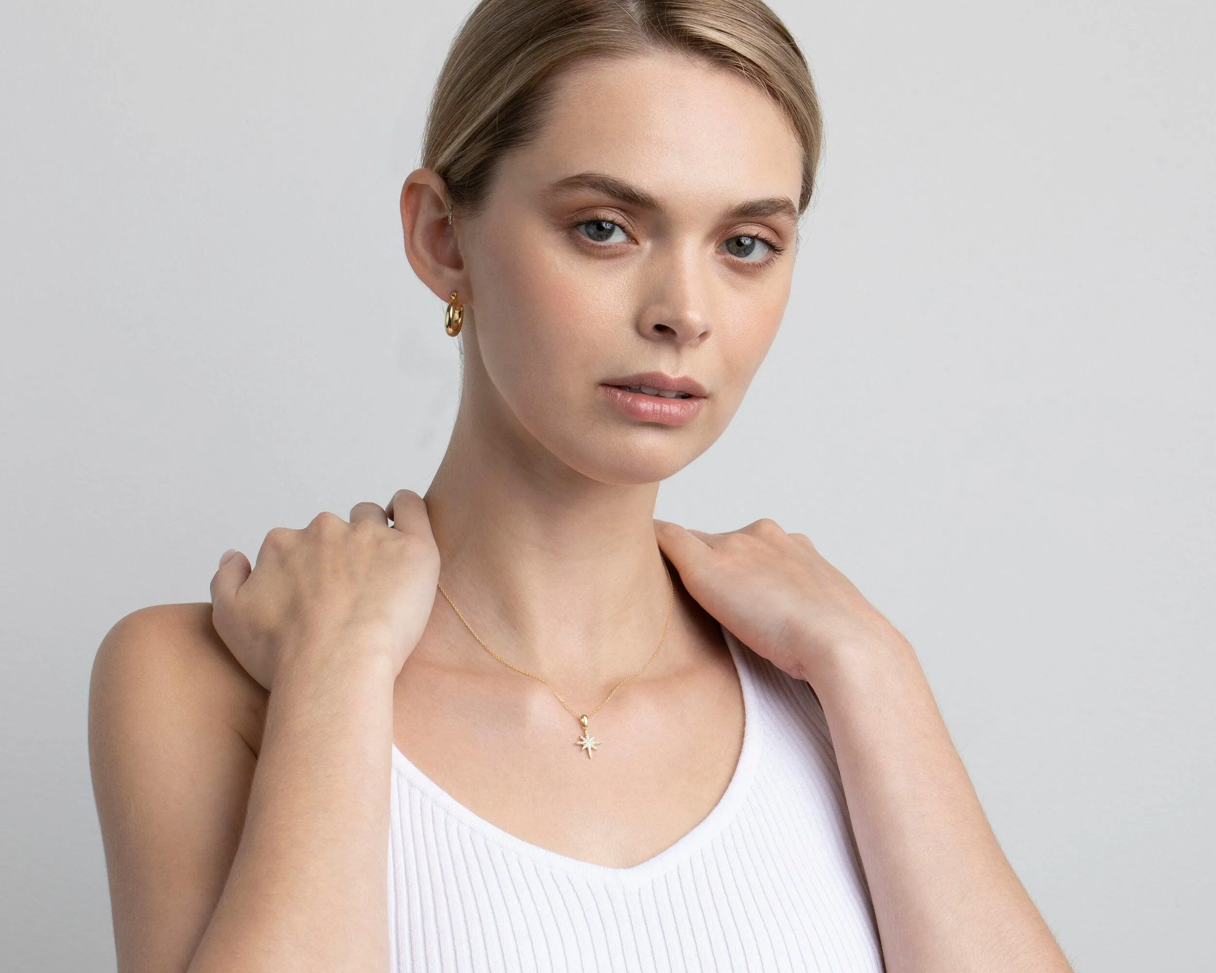 North Star Necklace - 18K Gold Vermeil