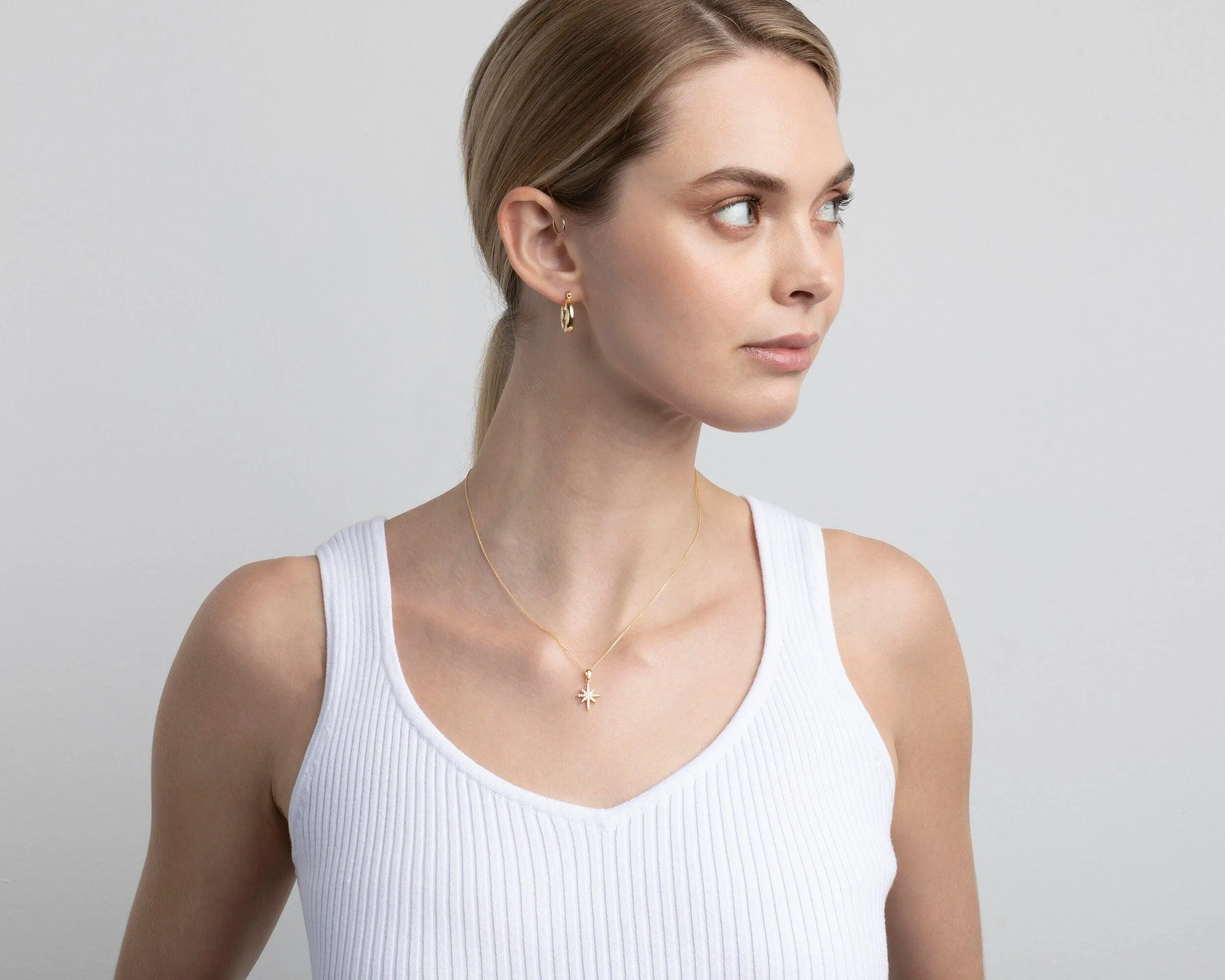 North Star Necklace - 18K Gold Vermeil