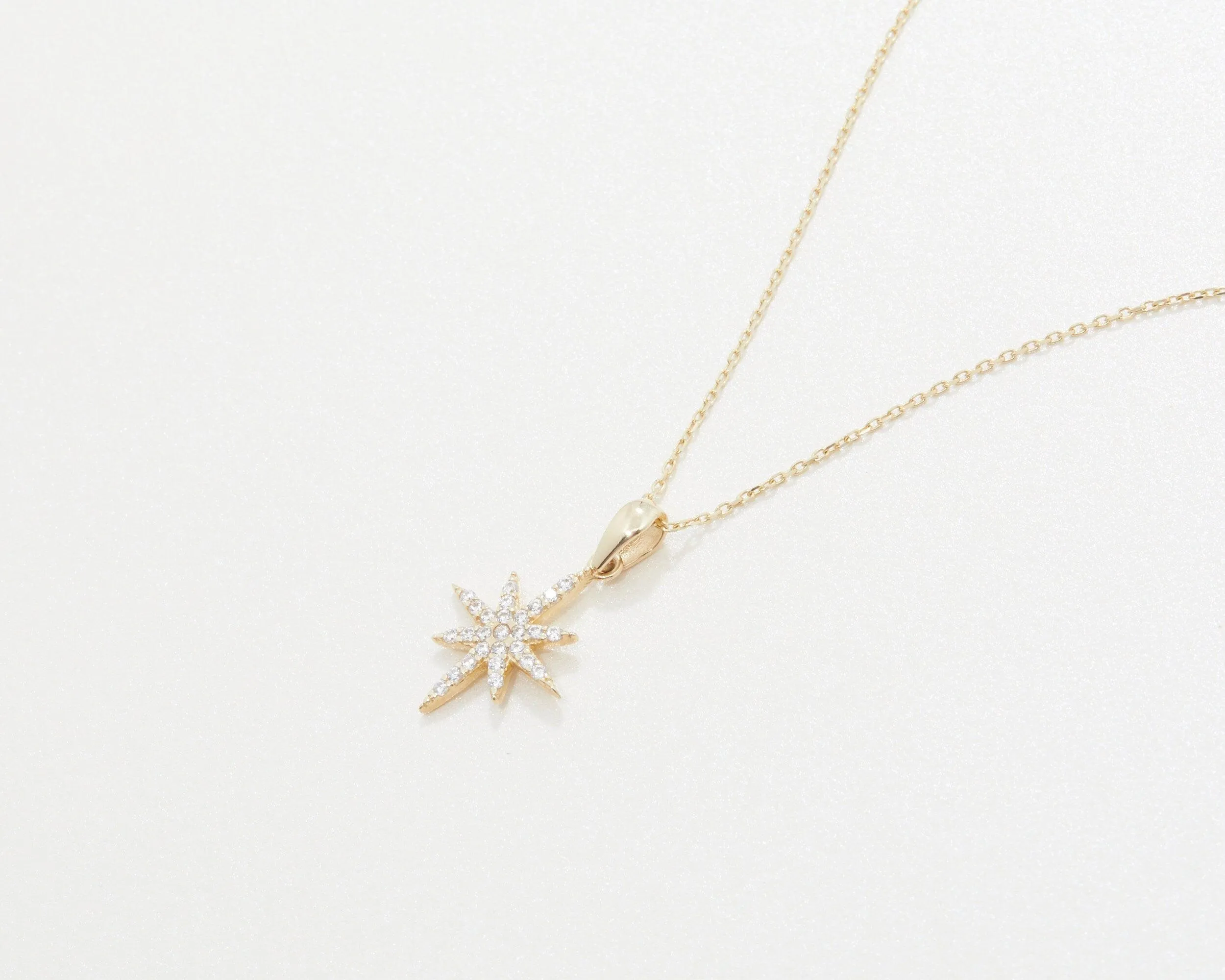 North Star Necklace - 18K Gold Vermeil