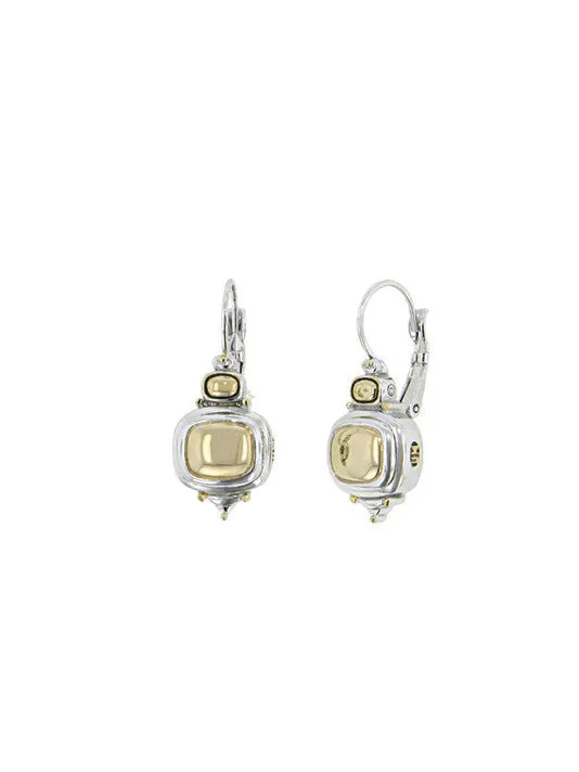 Nouveau Gold Dome French Wire Earrings