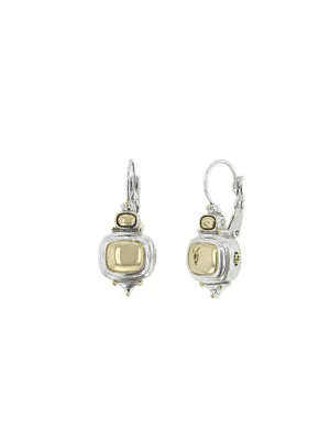 Nouveau Gold Dome French Wire Earrings