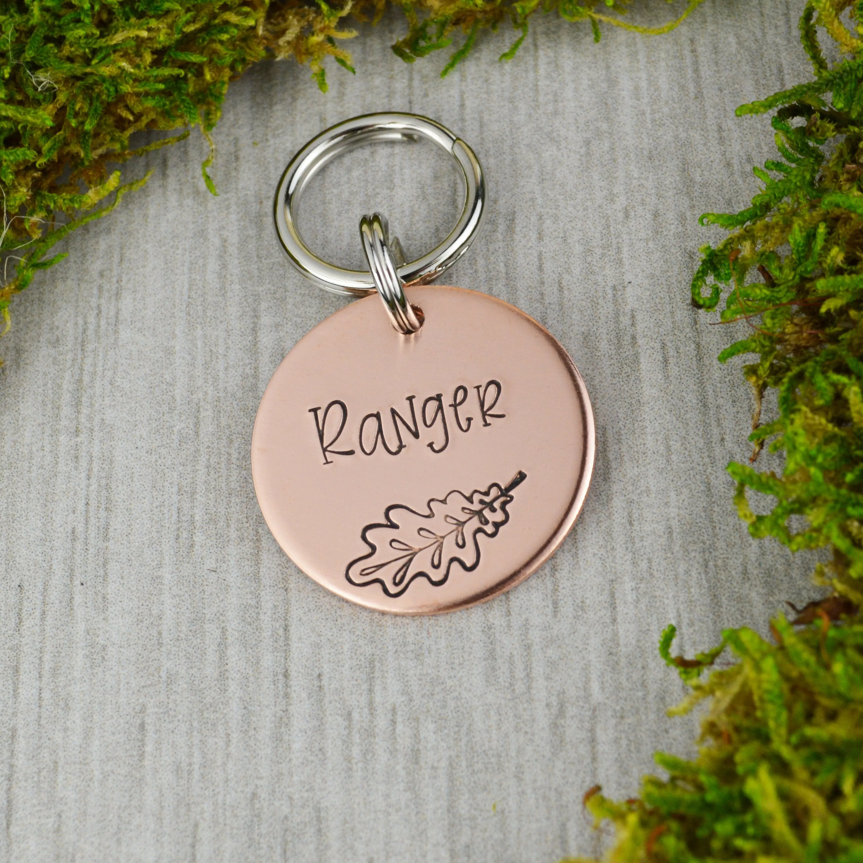 Oak Leaf Pet ID Tag