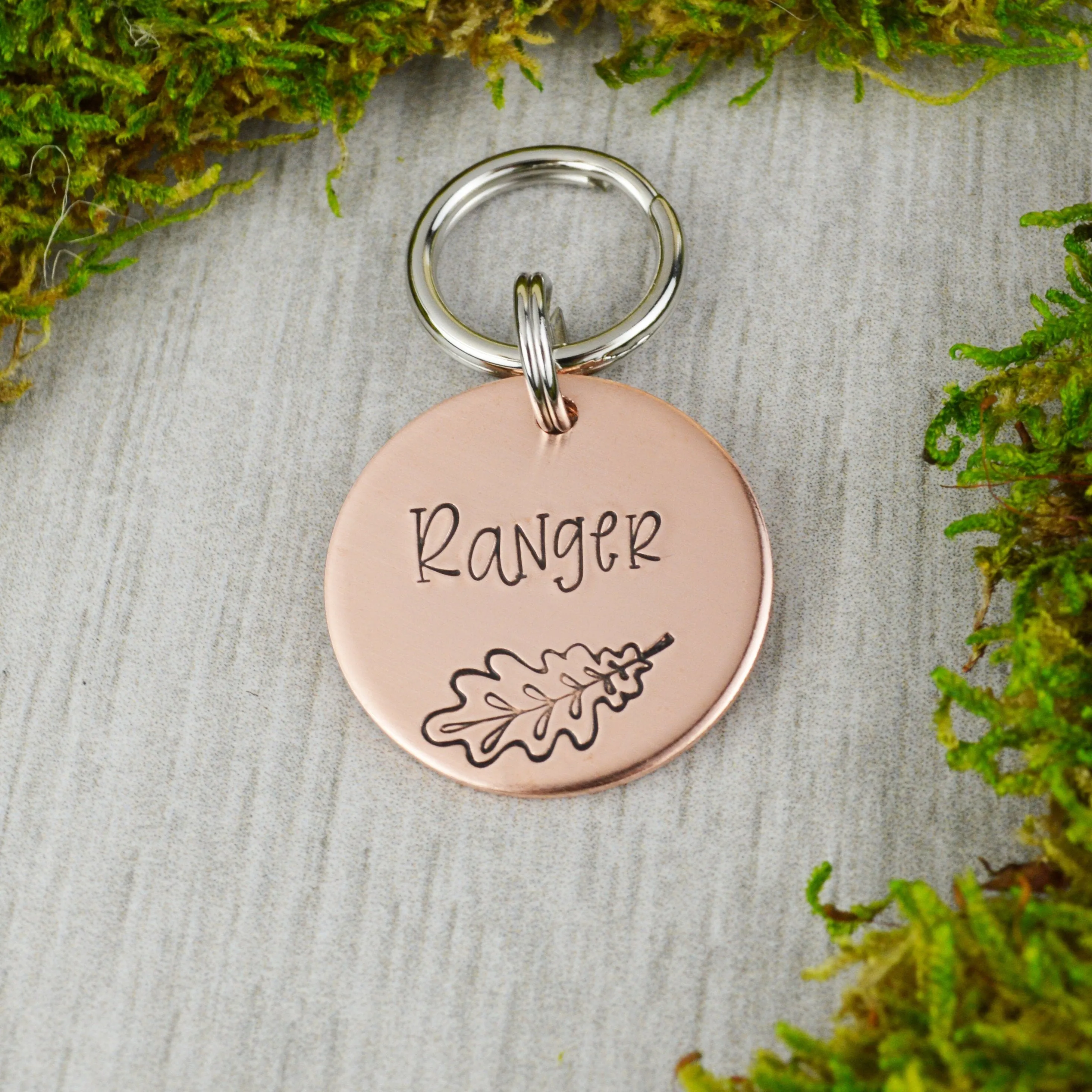 Oak Leaf Pet ID Tag