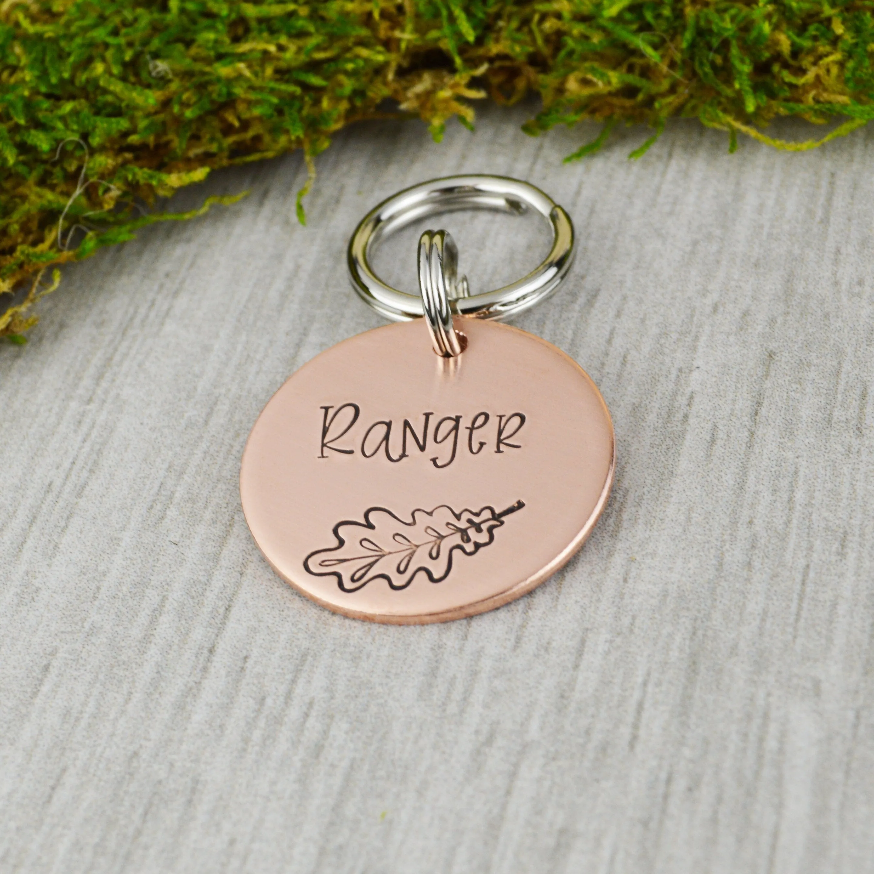 Oak Leaf Pet ID Tag