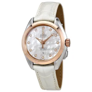 Omega Seamaster Aqua Terra Automatic Mother of Pearl Dial Ladies Watch 23123342055001 231.23.34.20.55.001