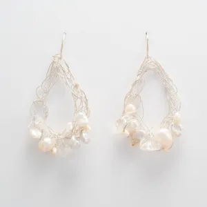 Open Hoops with Pearls
