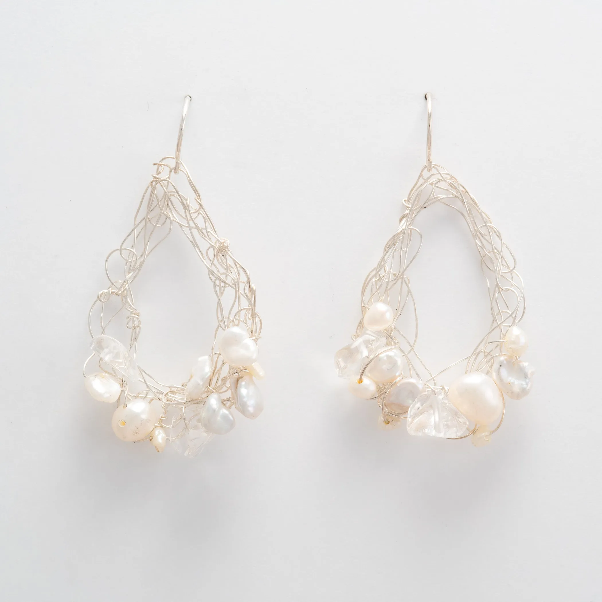 Open Hoops with Pearls