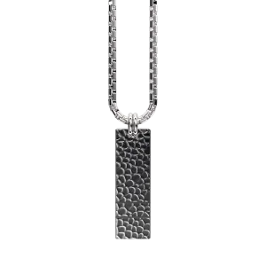 Original Set Your Bar Sterling Silver Double Horizontal Hammered/Polished Design