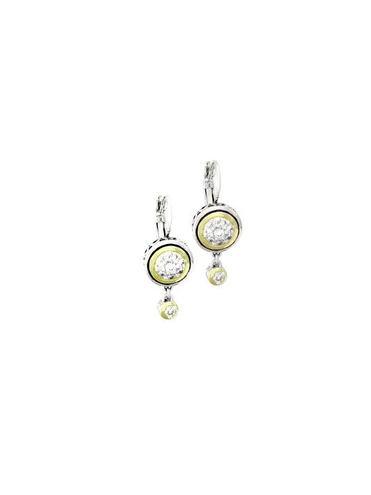 Oval Link Collection Lanna Pavé French Wire Drop Earrings