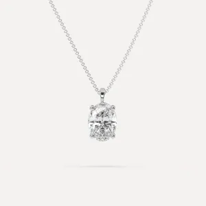 Oval Pendant Diamond Necklace Setting