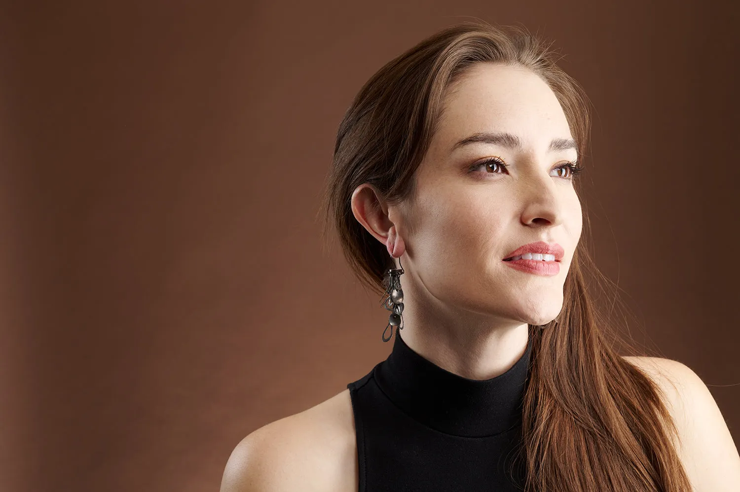 Oxidized Silver Rounds on Hooks Earrings