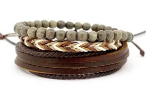 Pack bracelet brésilien marron
