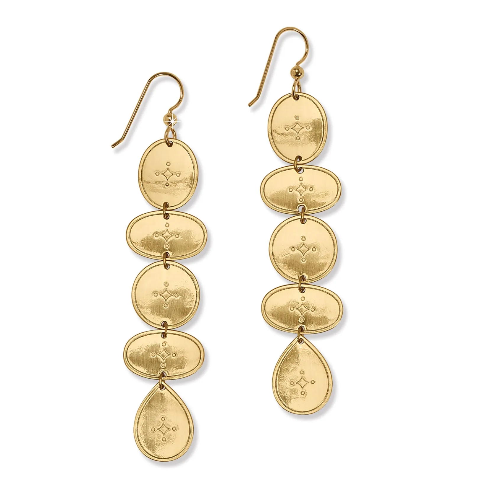Palm Canyon Long Gold French Wire Earring