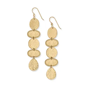 Palm Canyon Long Gold French Wire Earring